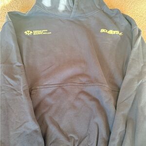 Scuffers Everyday Urban Aesthetics Black Sweatshirt with Yellow Print. L